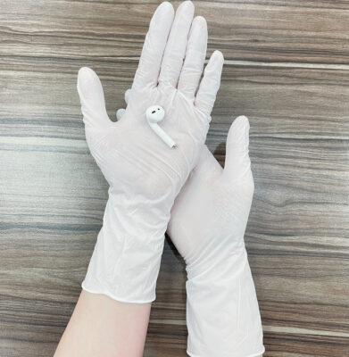 White Nitrile Gloves